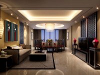 中式風(fēng)格會所室內(nèi)裝修裝飾設(shè)計(jì)效果-1170-10